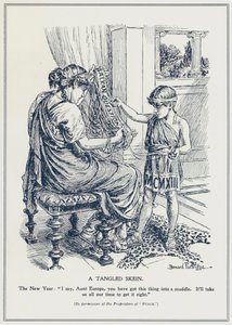 Balkanfrågan, en trasslig härva (litho)