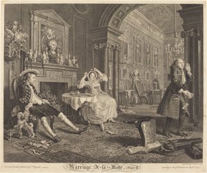 Äktenskap a la Mode: pl. 2, 1745.