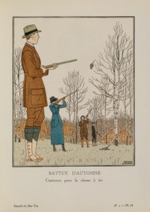 HÖSTBATTUE / Skottjaktdräkter av Bernard Boutet de Monvel