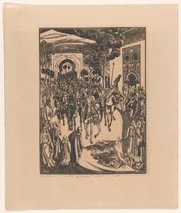 De Intocht (originaltitel på objekt) Saffia (originaltitel på objekt) av Bernard Essers (signed by artist)
