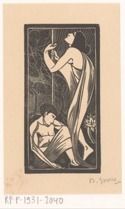 Natt av Bernard Essers (signed by artist)