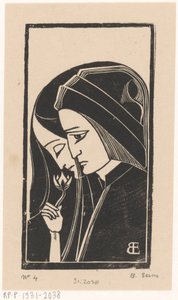 Porträtt av Dante Alighieri och Beatrice Portinari