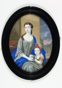 Lady Catherine Darnley, hertiginna av Buckingham (emalj)