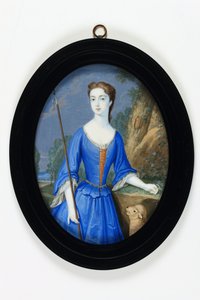 Lady Frances Spencer, senare grevinna av Carlisle (emalj)