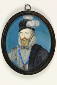 Robert Dudley, Earl of Leicester (akvarell på veläng)