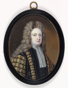 Robert Harley, talman för underhuset (akvarell på elfenben)