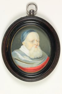 Sir Theodore Turquet De Mayerne (akvarell på veläng)