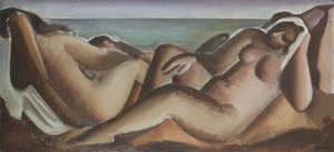 Bathers Resting, ca 1936 (olja på duk)