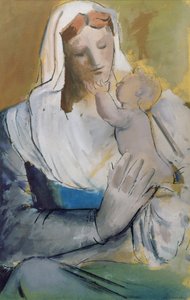Mamma och barn av Bernard Meninsky