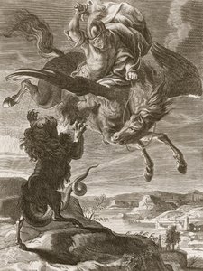 Bellerophon bekämpar chimären, 1731 av Bernard Picart