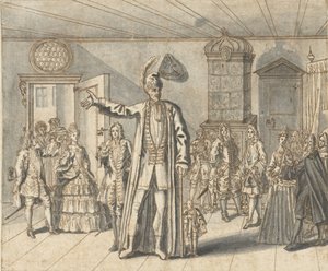 Jätten Cajanus i Haarlem av Bernard Picart
