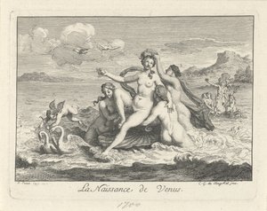 Geboorte van Venus Venus födelse (titel på objekt) av Bernard Picart