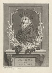 Porträtt av Hieronymus av Prag, 1712 av Bernard Picart