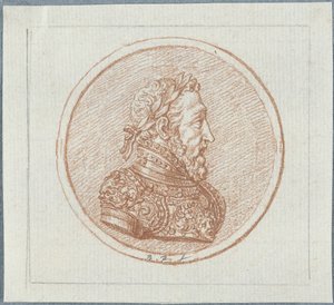 Porträtt av kung Henrik II av Frankrike, andra hälften av 1600-talet. av Bernard Picart