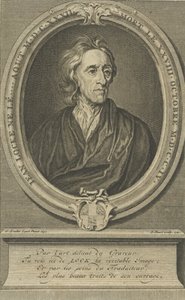 Porträtt av läkaren och filosofen John Locke 1632-1704, 1721. av Bernard Picart
