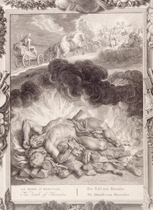Herkules död, 1731 av Bernard Picart