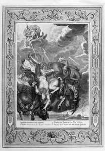 Phaetons fall (gravyr) av Bernard Picart