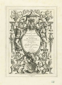 Titelblad till serien av planscher över hertigen av Osunas statsvagn, 1713 av Bernard Picart