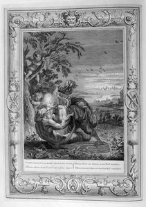 Titon och Aurora (gravyr) av Bernard Picart