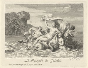 Triomf van Galatea The Triumph of Galathea (titel på objekt) av Bernard Picart