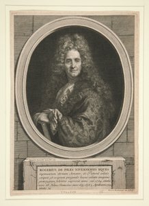 Utan titel (Porträtt av Roger de Piles) av Bernard Picart