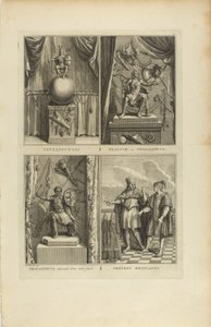Vitzliputsli/Tlalock eller Tescalipuca/Tescalinpuca/Mexikanska präster av Bernard Picart