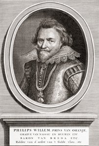 porträtt av Philip William, Prince of Orange (1554-1618) av Bernard Picart