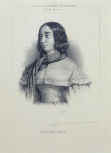 Porträtt av George Sand.