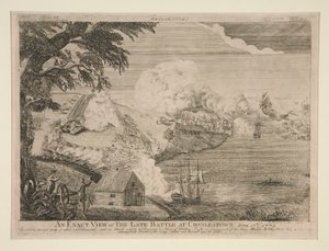 En exakt bild av det sena slaget vid Charlestown (Bunker Hill) av Bernard Romans
