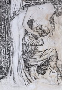 Phyllis och Demophoon, illustration till "Phantastes av Bernard Sleigh