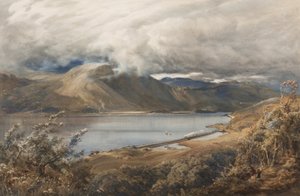 North Wales, möjligen en sträcka av Ffestiniog-järnvägen (wc på papper)