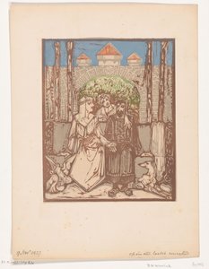 Sittande par av Bernard Willem Wierink