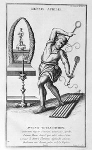 En representation av april 1757.