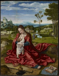 Vila på flykten till Egypten, ca 1518 (olja och gesso på panel) av Bernard van Orley
