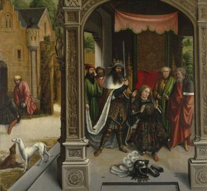 Knighting of Saint Martin av kejsar Constantine, ca 1514.