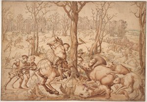 Vildsvinsjakten av Bernard van Orley