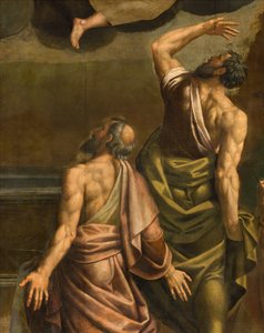 Apsid, altartavla av Bernardino Gatti kallad Il Sojaro kompletterad av Giovanni Battista Trotti kallad IL Malosso, Jungfruns antagande