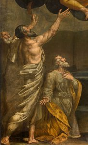 Apsid, altartavla av Bernardino Gatti kallad Il Sojaro kompletterad av Giovanni Battista Trotti kallad IL Malosso, Jungfruns antagande