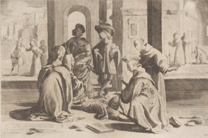 Avsnitt 25: I Rom botar Saint Bernardino en sjuk ung man, Avsnitt 26: Saint Bern..., 1610-39.