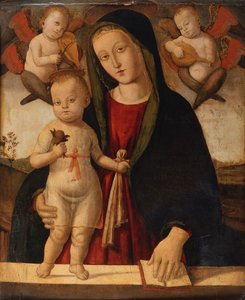 Madonna och barn (olja på duk)