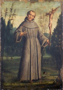 Sankt Franciskus av Assisi, ca 1545 (olja på panel monterad på duk)