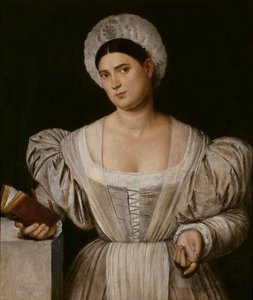 Porträtt av en kvinna (Agnese, målarens svägerska) av Bernardino Licinio