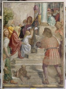 Presentation av Maria i templet av Bernardino Luini