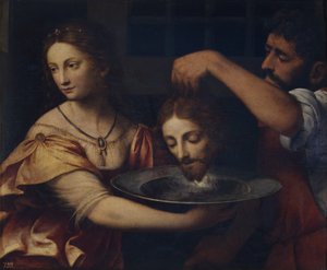 Salome tar emot Johannes Döparens huvud