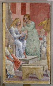 Jungfru Marias barndom vid templet av Bernardino Luini