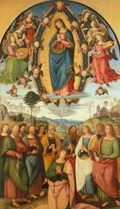 Jungfruns antagande, av Bernardino Pinturicchio (ca 1452-1513),