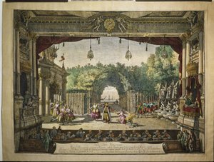 Balett Le Turc Généreux i Wiener Burgtheater, 1758 av Bernardo Bellotto