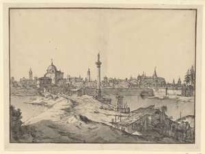 Fantasiutsikt över Padua av Bernardo Bellotto