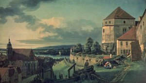 Utsikt från slottet (Utsikt över Pirna) av Bernardo Bellotto