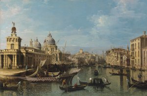 Venedig: Entrén till Canal Grande, ca 1720-80 (olja och duk) av Bernardo Belotto Canaletto
